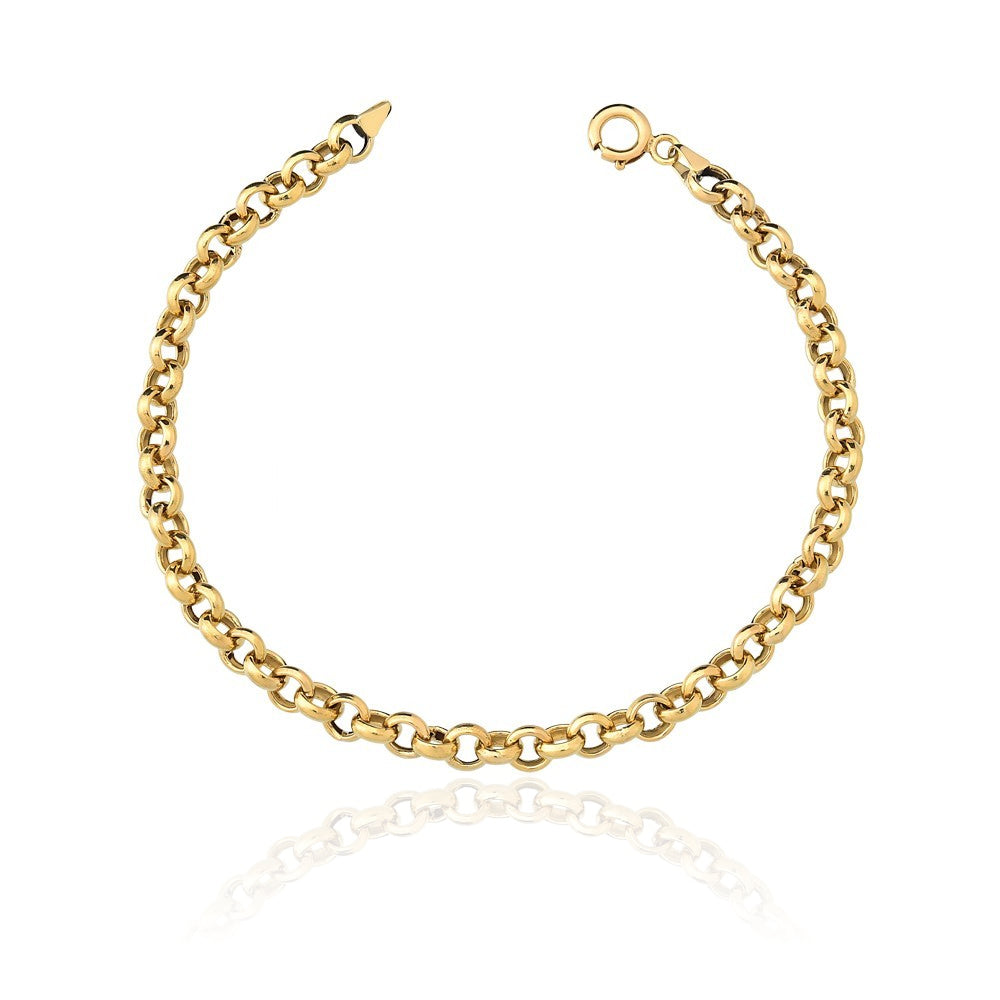 Pulseira Ouro 18k Elo Português 19,5cm