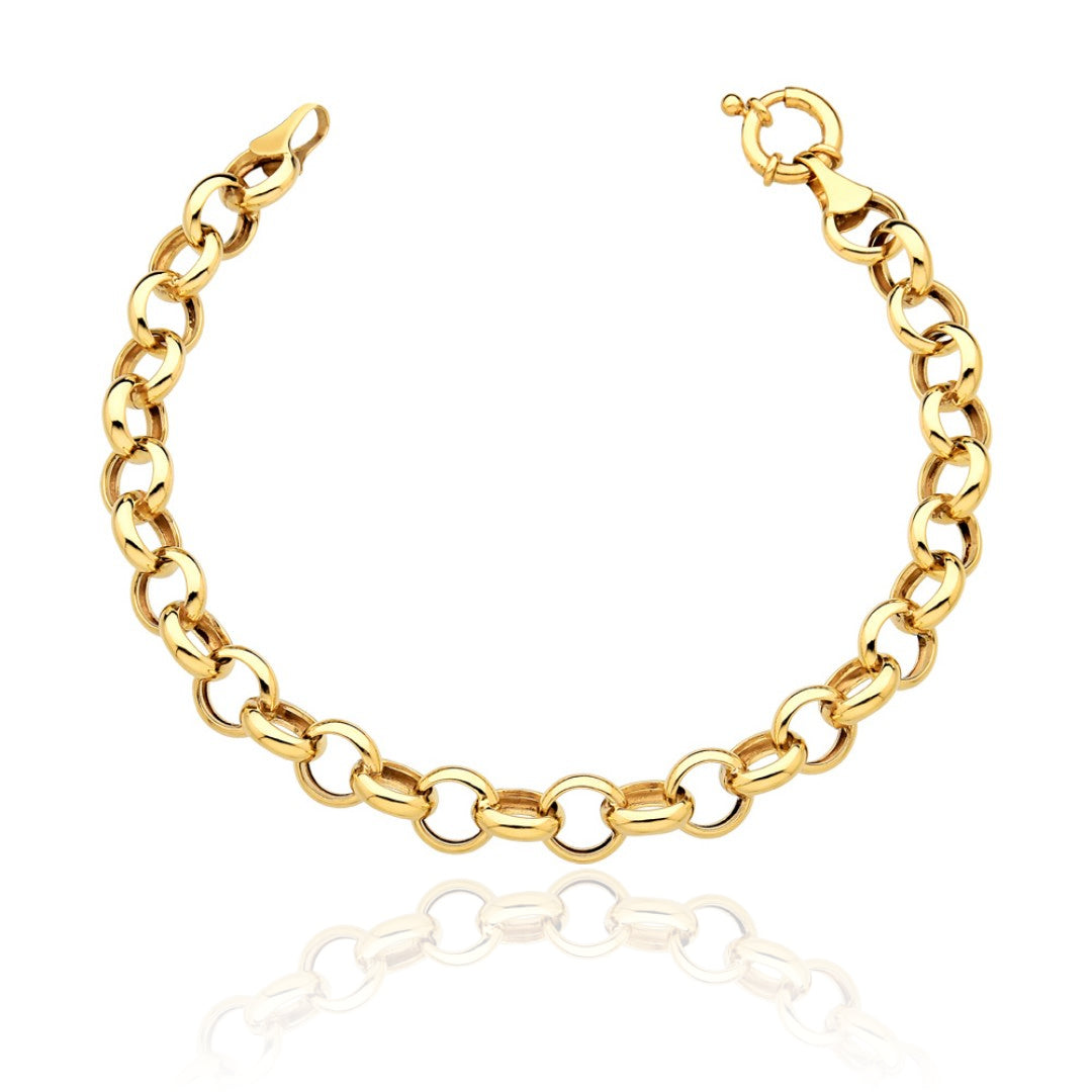 Pulseira em Ouro 18k Elos Portugueses 18,5cm